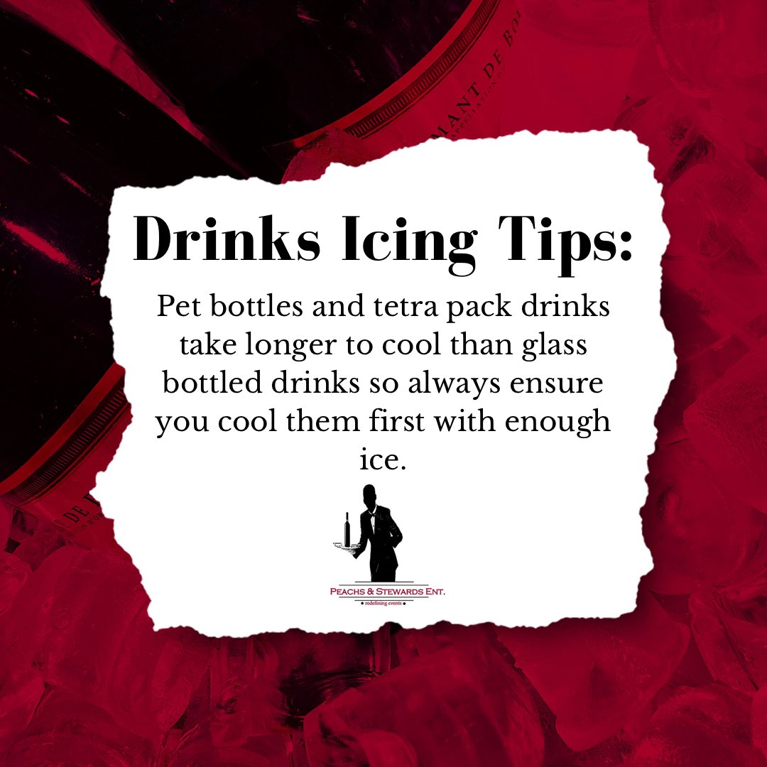 Peachs_Stewards's tweet photo. Welcome back to Drinks Icing rule 101....for more tips, turn on your notifications #peachsandstewards #drinksservices #Ice #EventsManagement https://t.co/OwqIB2dgUI