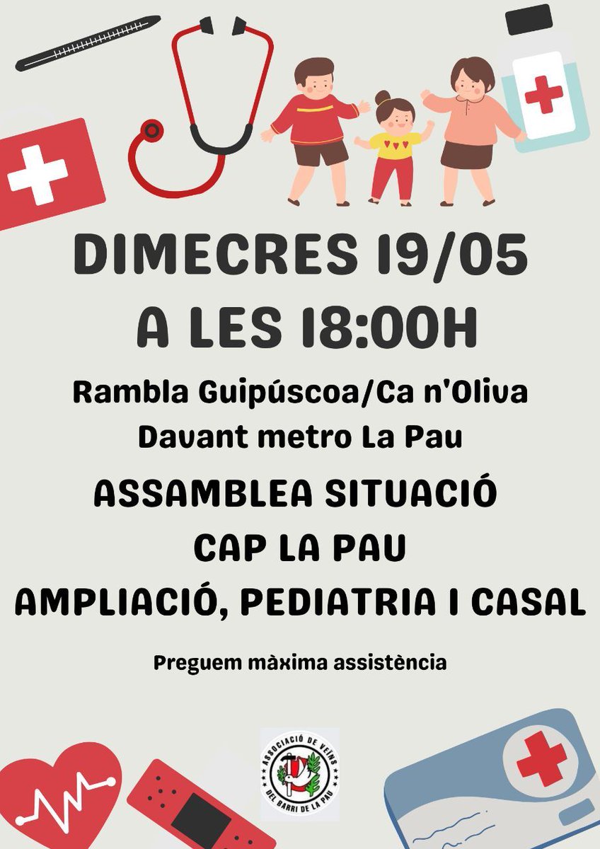 SantMartiXInd's tweet photo. A Sant Martí hi som amb els veïns 💪
Defensem els barris! Que no ens treguin els pediatres 🤬
#Assemblea #LluitesCompartides https://t.co/YMFxNjyDpT
