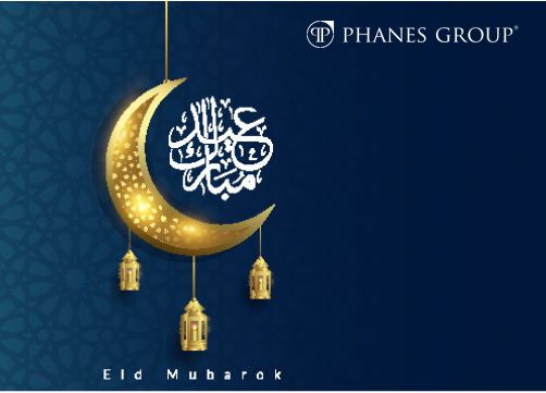 PhanesGroup's tweet photo. We wish you a blessed Eid Mubarak from the Phanes Group Team.  #Eidalfitr #eidmubarak https://t.co/Qp6k5MftL8