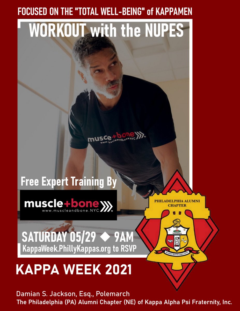 Kappa Week 2021: Workout With the Nupes - phillykappas.org/event/kappa-we… #PrestigiousPhillyAlumni