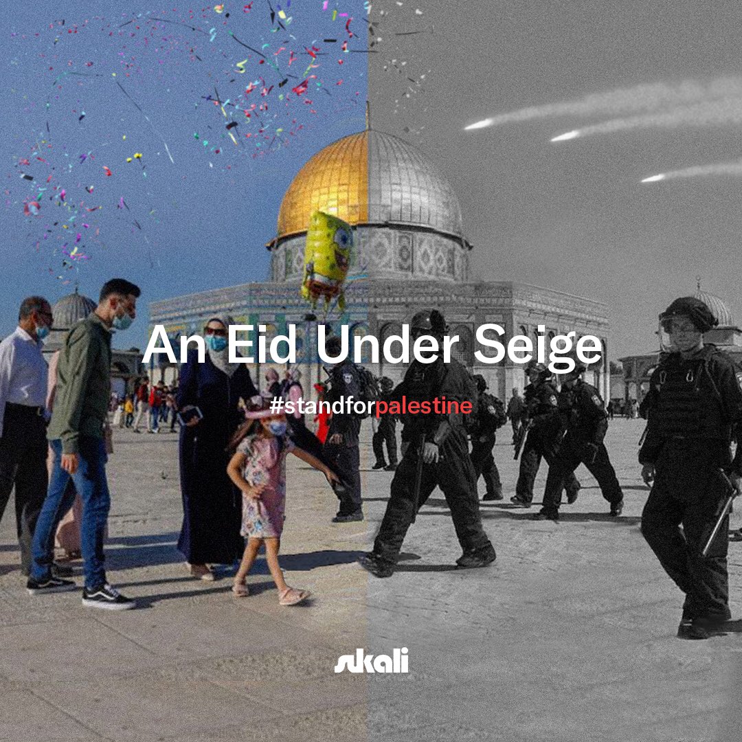sukalidesign's tweet photo. Palestine’s children have a right to celebrate Eid with joy. Palestine’s Muslims deserve to observe their Eid festivities in Al-Aqsa without the threat of military violence. #FreePalestine #SaveSheikhJarrah #EidWithPalestine https://t.co/1sB7TqDXLp