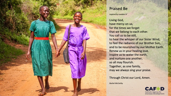 As #LaudatoSiWeek continues, we praise God for his gifts. May we be filled with his compassion for creation and determination to care for our common home #LaudatoSi6 🌿

Find more resources here: cafod.org.uk/Pray/Laudato-S…