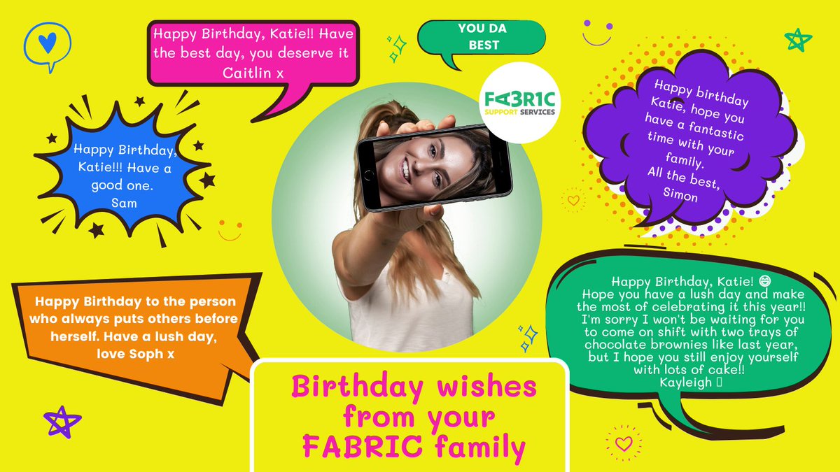We absolutely love celebrating our FABulous staff's birthdays and dedicating a special post to each person! Today we'd like to wish Katie a FAB one✨

Thank you for your continuous hard work, enthusiasm and love that you bring to team FABRIC 💚💜💛 

#birthday #celebration