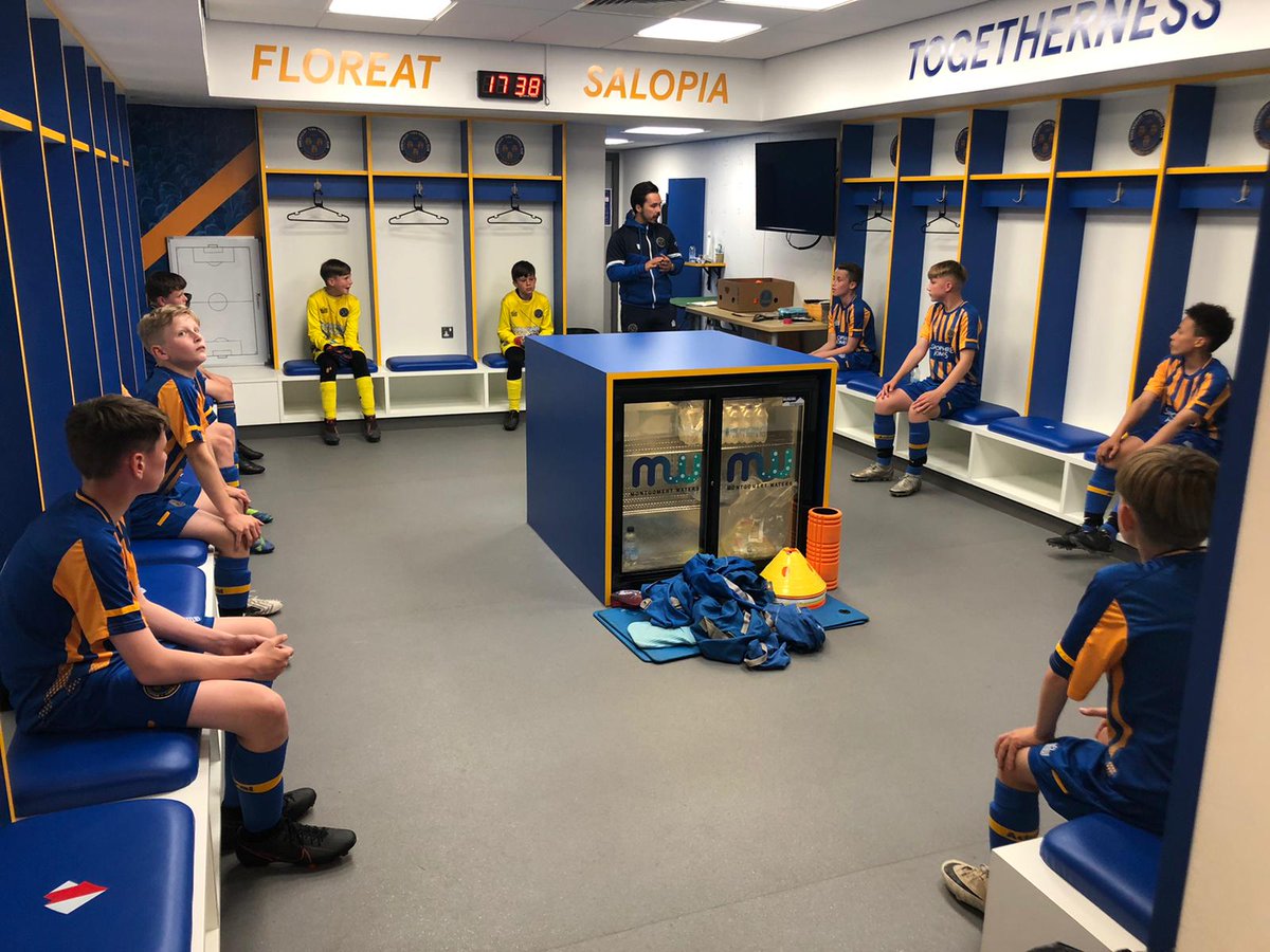 shrewsacademy's tweet photo. 🗣️| Great experiences for our U10s and U12s last night, playing fixtures at the @shrewsweb Montgomery Waters Stadium! 

Creating memories that will last a lifetime! https://t.co/48o60B68f1