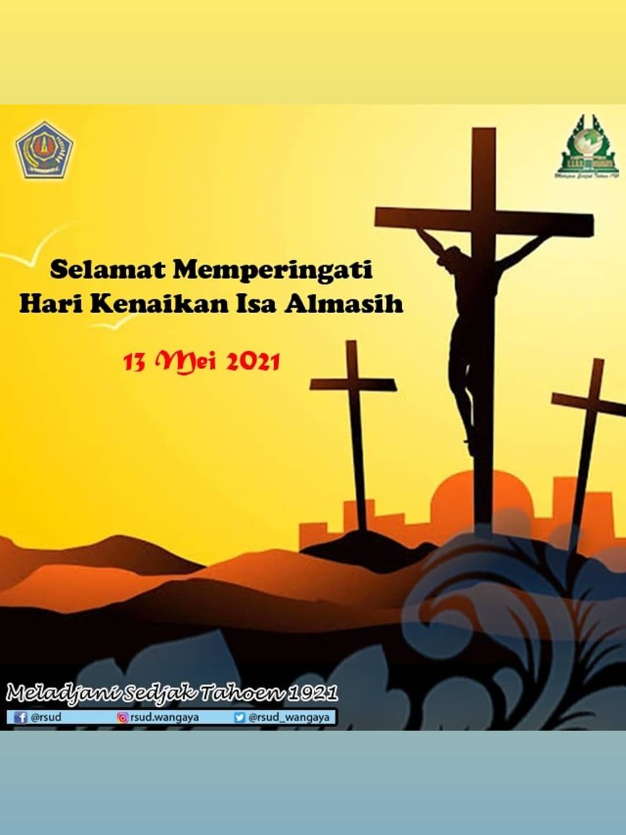 rsud_wangaya's tweet photo. Direksi beserta Karyawan Karyawati RSUD Wangaya Kota Denpasar mengucapkan Selamat memperingati hari Kenaikan Isa Almasih bagi umat Kristiani, semoga senantiasa dalam kedamaian 🙏🏻

#humasrsudw2021 https://t.co/89ZBXN5KZ3