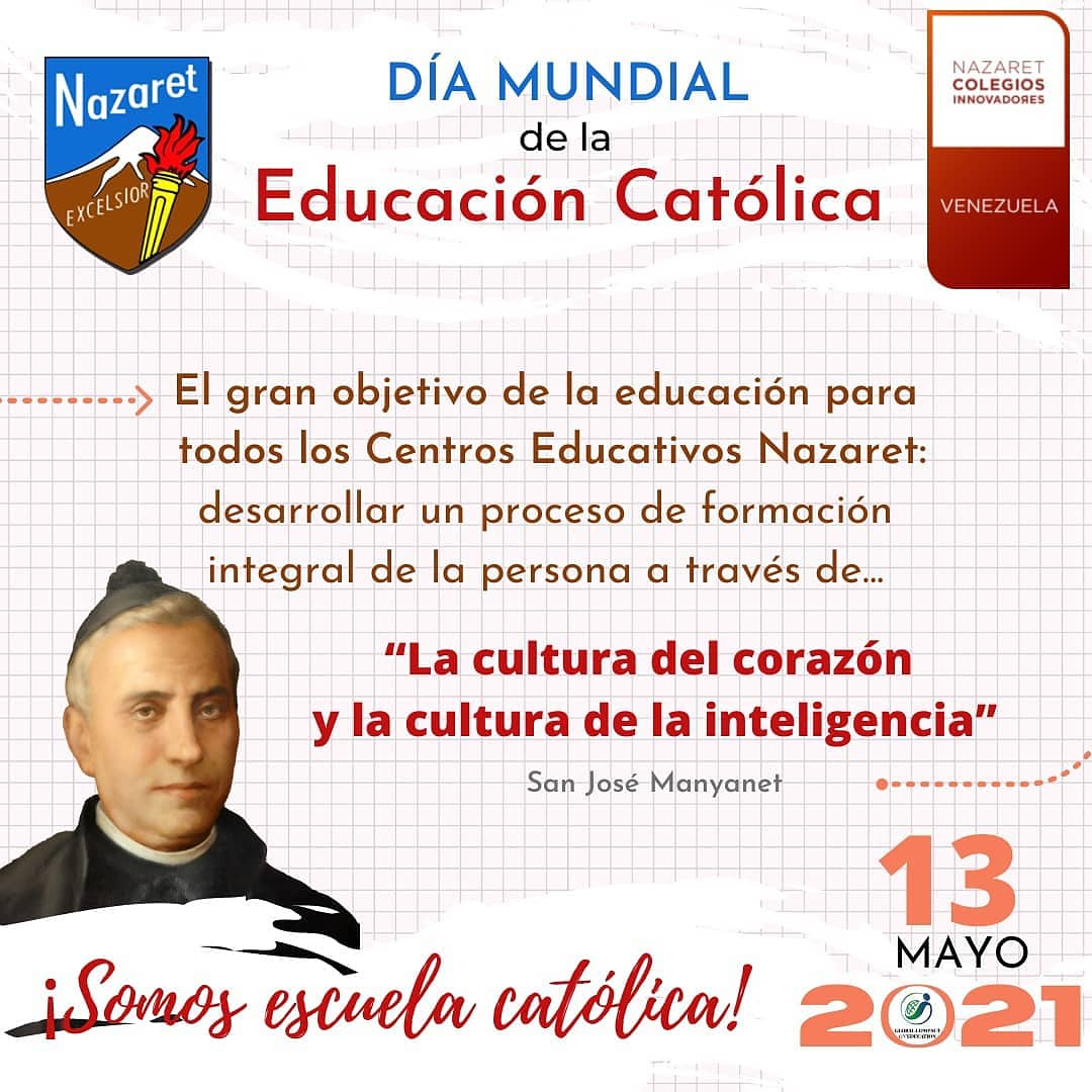 Nazaretvzla's tweet photo. Somos Escuela Católica. Y agradecemos Dios la misión encomendada a nuestra congregación Misioneras Hijas de la  Sagrada Familia de Nazaret.  #nazaretcolegiosinnovadores @nazaretglobal @educacion_ciec @avec_sc https://t.co/u59ivnsGzO