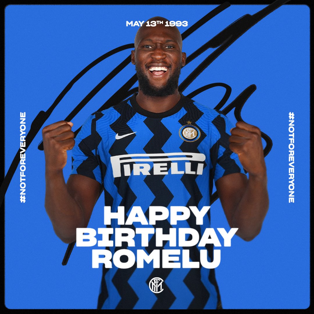 Happy birthday, Romelu Lukaku! 
The new King of Milan is 28 today   