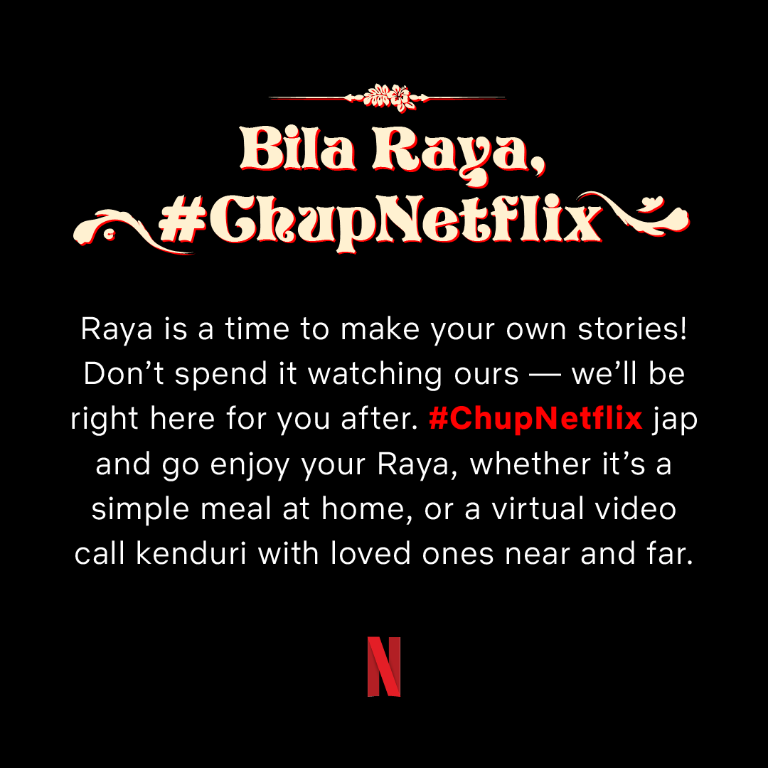 NetflixMY's tweet photo. Don’t worry, we’ll still be here for you after Raya ❤️ #ChupNetflix https://t.co/b5Wd7EyQlc