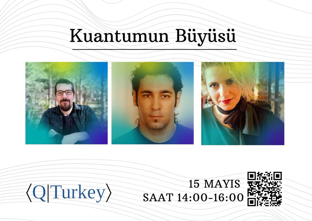 Kuantum düşünce, kuantum iyileşme, kuantum olumlama, kuantum fal gibi konular üzerine konuşacağımız "Kuantumun Büyüsü" söyleşisine ilgili herkesi bekleriz. Söyleşi Zoom'dan olacaktır, kayıt gereklidir.

Tarih / Saat: 15 Mayıs Cmt. / 14-16

Katılmak için: forms.gle/isCR6itLif9vW3…