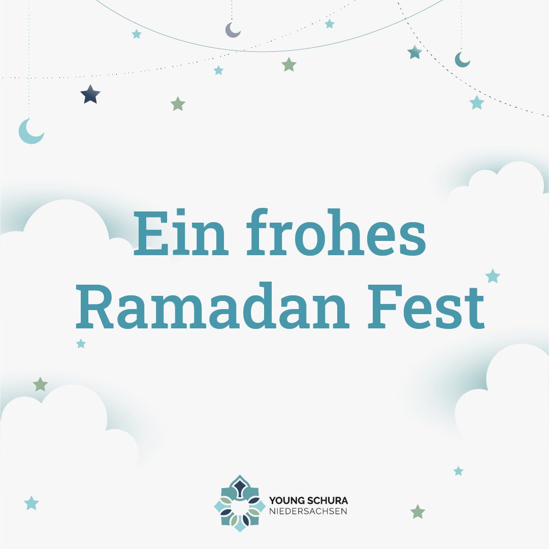 youngschura's tweet photo. Wir wünschen euch allen ein gesegnetes Ramadanfest! #EidMubarak https://t.co/4sJlFUvoqz