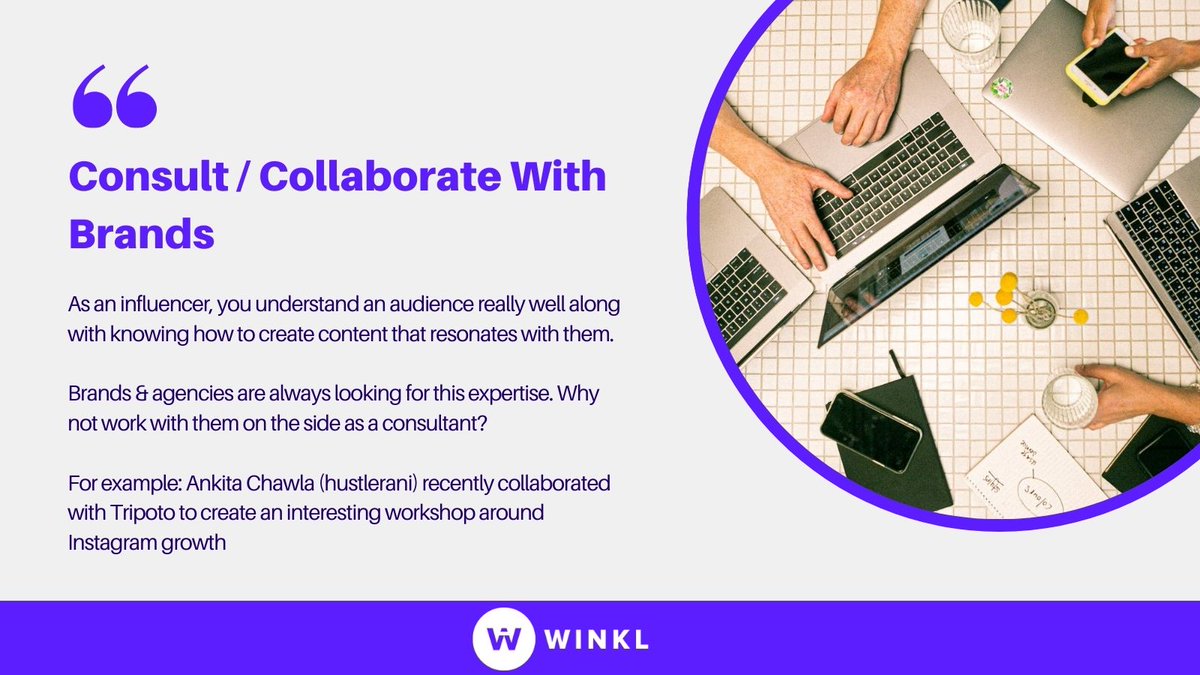 Winkl | A Good Creator Co. (@winklapp) on Twitter photo Consult with brands & Sell your expertise. 
#influencermarketing #influencers #creators #income #influencermanager #contentstrategist #BRANDS #collaborate  #indianinfluencer #consult #influencerearing Consult with brands & Sell your expertise. 
#influencermarketing #influencers #creators #income #influencermanager #contentstrategist #BRANDS #collaborate  #indianinfluencer #consult #influencerearing