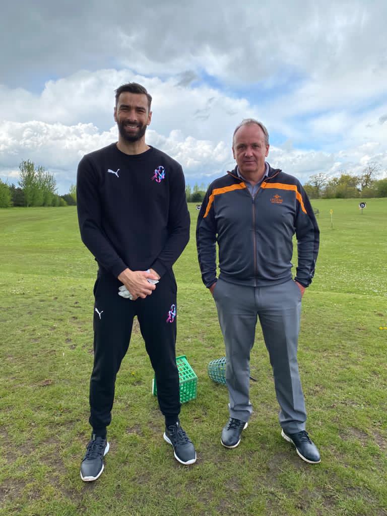 It has been great having Rui Patricio <a href="/LedeneGolf/">Ledene Golf</a> for his golf instruction with <a href="/JemNicholls_/">Jeremy Nicholls</a>  who has been really pleased with the progress Rui has made in the lessons.
 Everybody at the centre wishes Rui all the best in the Euros this summer.