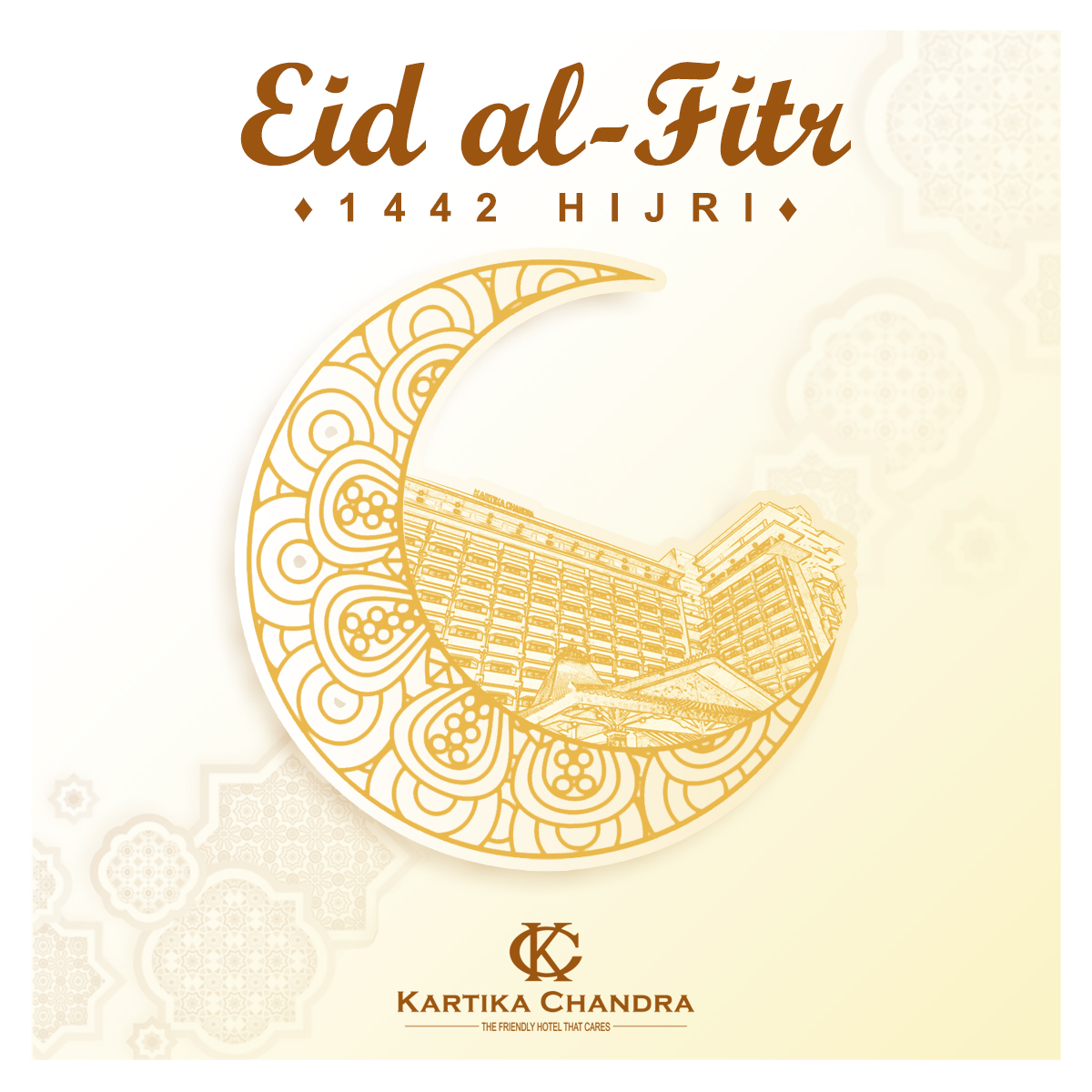 Keluarga Besar Hotel Kartika Chandra mengucapkan:
Selamat Hari Raya Idulfitri 1442 H
.
Minal Aidin wal Faizin
Mohon Maaf Lahir dan Batin
.
#4starbusinesshotel #eidmubarak #idulfitri