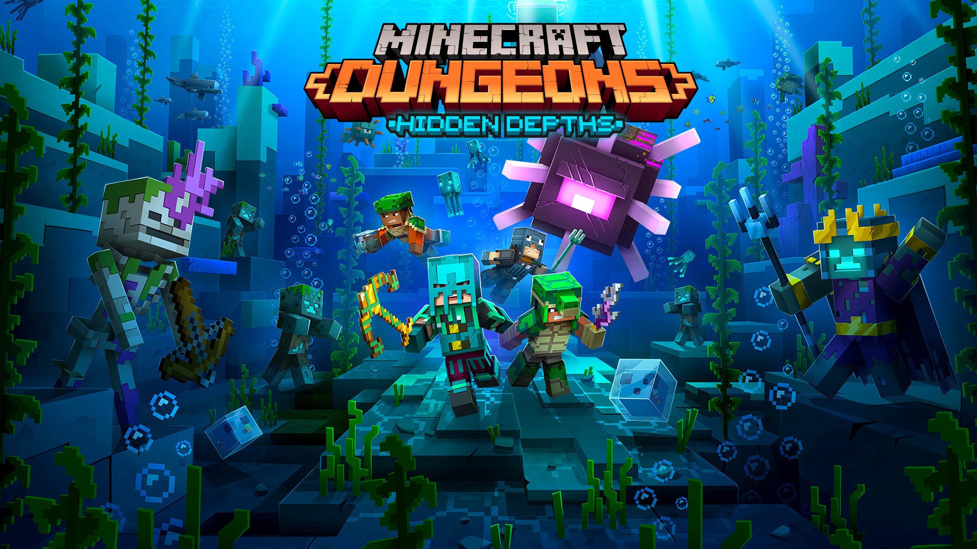 Bs Good Bye Minecraft Dungeons に 海の底で冒険を繰り広げる最新dlc Hidden Depths が5月26日に登場 T Co Pmc3wlji62 T Co A0pl6sq4nl Twitter