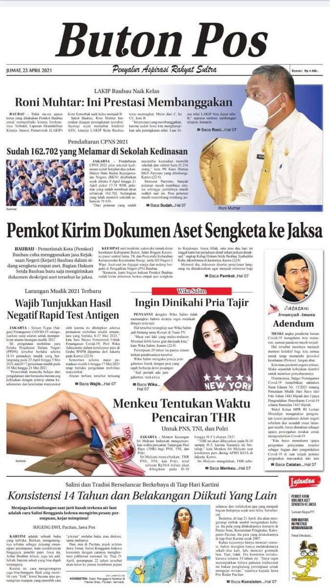 MuhtarRoni's tweet photo. NAIK KELAS:
. 
https://t.co/QXKF9QlJmE
. 
#RoniMuhtar #RM #KotaBaubau #Lakip https://t.co/s0OaC3O4eZ