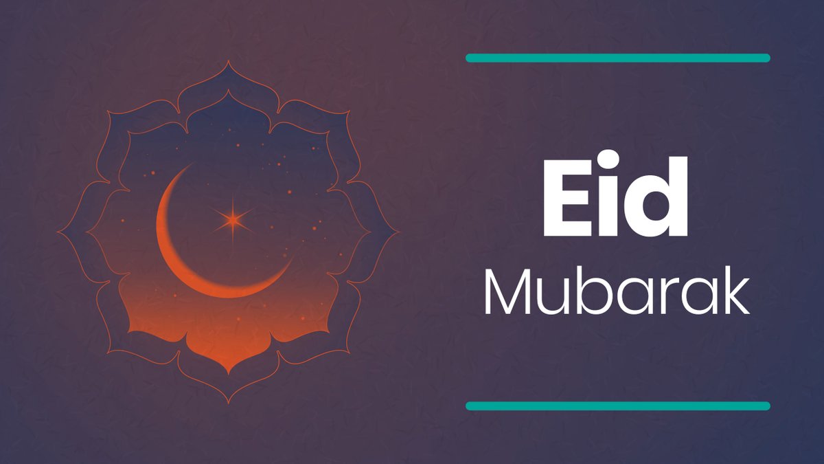 #eidmubarak2021! Eid is the festival, which marks the end of Ramadan and a time for celebration in the Muslim community. Eid celebrations can last up to three days. 

We wish all our Muslim colleagues, their families and friends a very happy Eid - stay safe and happy feasting.