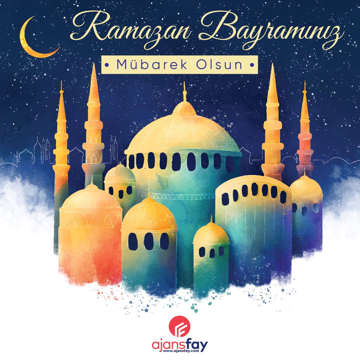 ajansfay's tweet photo. Ramazan Bayramınızı tebrik eder, bayramın herkese barış, sağlık ve mutluluk getirmesini dileriz.

#RamazanBayramı’mız mübarek olsun. #eidmubarak https://t.co/BaF2Szyf0H