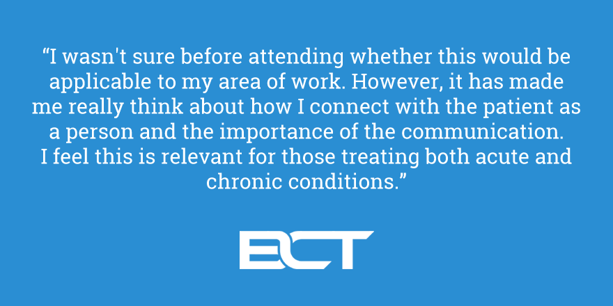 bct_online's tweet photo. Many health care professionals are tired after a long stint ‘on the frontline’ fighting Covid. Perhaps now is the right time to regroup &amp; consider the skills you would like to develop to enhance your practice &amp; support your patients to make positive behaviour changes
#healthcare https://t.co/6e99ZPBgAm