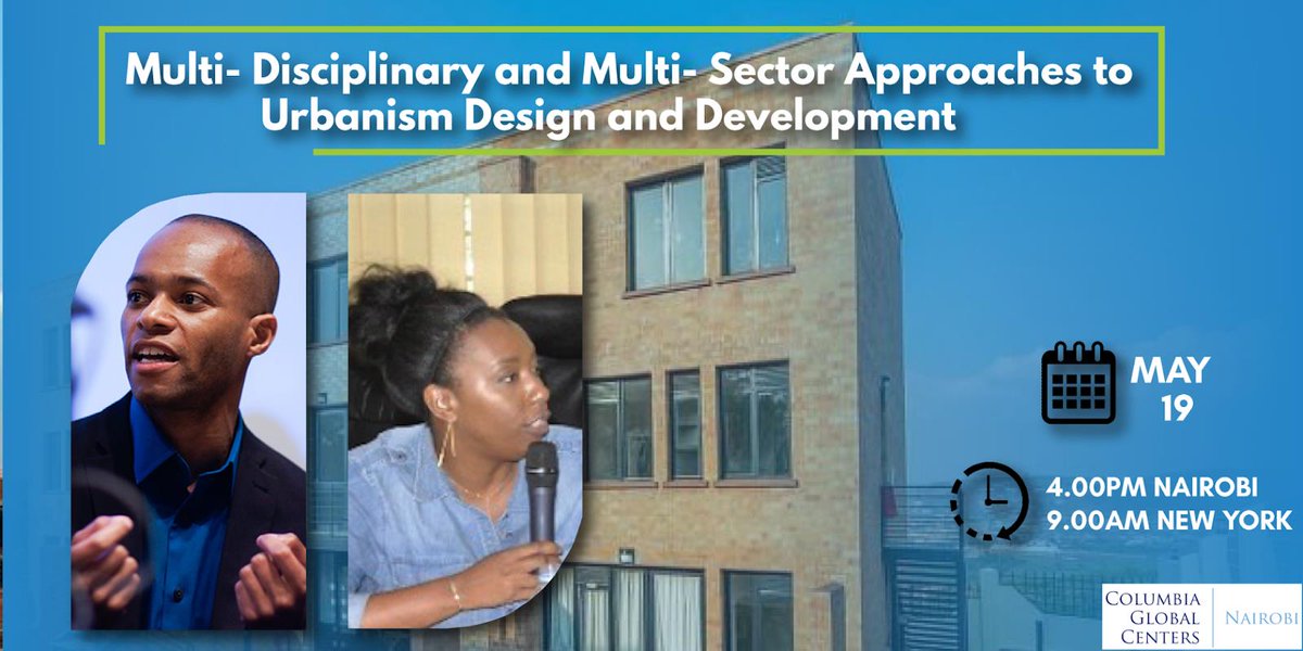 We are thrilled and honored to be hosting Prof. <a href="/jgmoore/">Justin Garrett Moore</a> - a transdisciplinary designer and urbanist from <a href="/Columbia/">Columbia University</a>, and Fatou Dieye - an urban designer and sustainability management consultant, for an Urban Development event on May 19th. 

For more : bit.ly/3oatUlZ