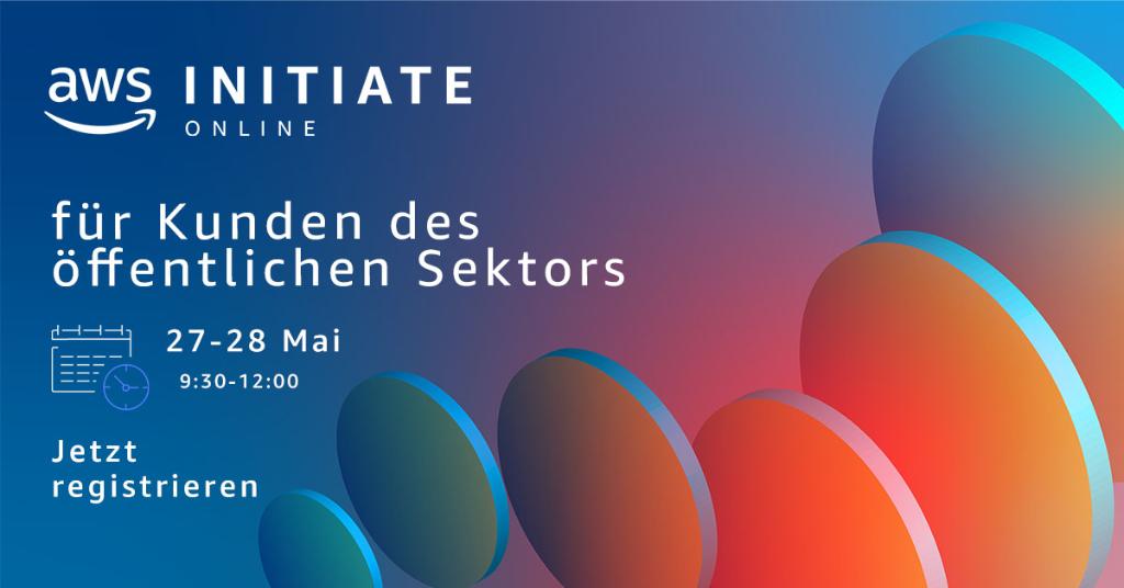 AWS_DACH's tweet photo. Ende Mai kommt #AWSInitiate Online zurück, bequem zu dir nach Hause. Wir geben einen Überblick über AWS &amp; wie Cloud-Dienste heute bereits erfolgreich im öffentlichen Sektor eingesetzt werden. https://t.co/Dte6LDMESz https://t.co/0STgoMYiAU