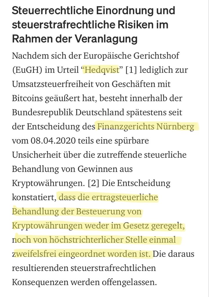 SteuermannFFM's tweet photo. Zu den offenen Fragen unserer Zeit gehört die mögl. Steuerbarkeit von Gewinnen aus Krypto"währung"shandel ➡️ "anderes Wirtschaftsgut" (§ 23 EStG)? @fsblockchain: "1,2 Mrd EUR Steuermehreinnahmen 2020" - oder erhebliche -ausfälle? Lesenswert: https://t.co/jDpJcQEFWf #BTC #Altcoins https://t.co/sCNOclvM1y