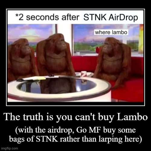 LalaTha67452530's tweet photo. Bitter truth @STONKS_SOL $STNK #stonks https://t.co/bFUJhLdfIc