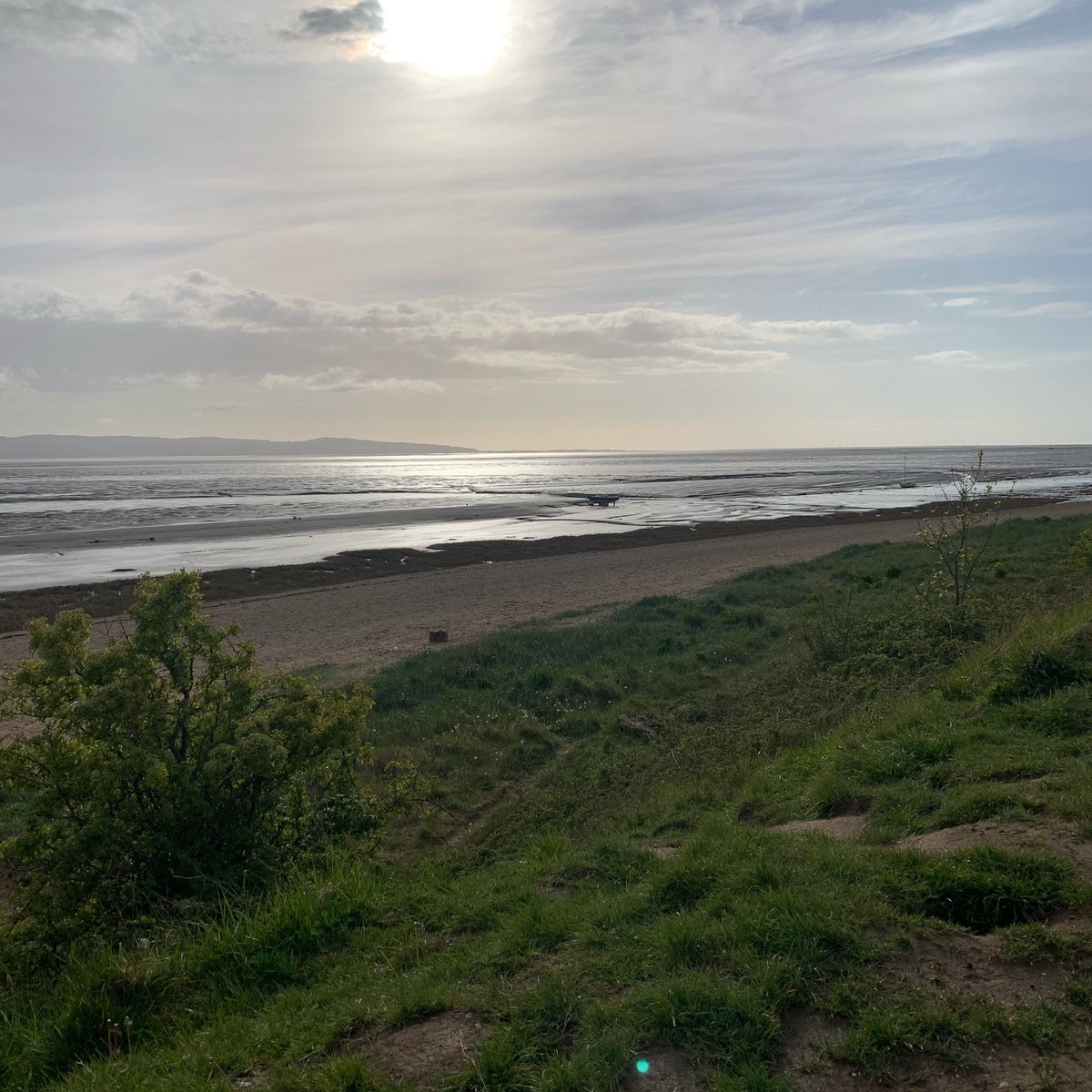 Beautiful evening last night on the #wirral #beach