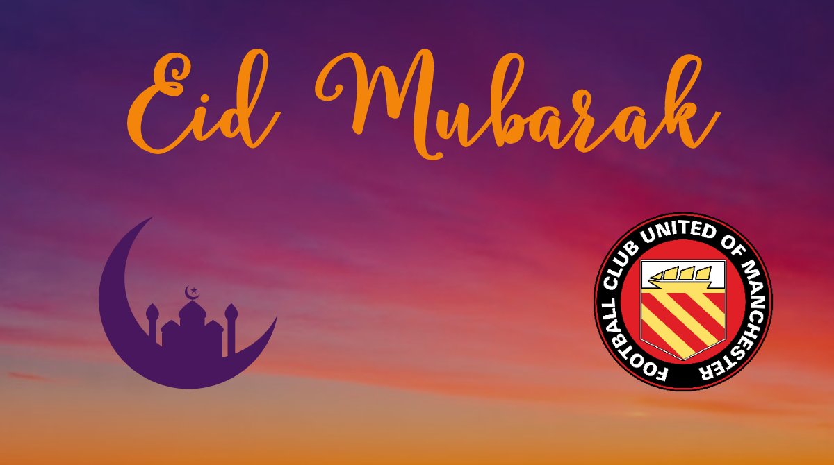 FCUnitedMcr's tweet photo. EidMubarak! 

Peace, blessings and very best wishes to all our Supporters, Manchester community and Muslims all around the world celebrating this very holy occasion. 

🔴⚪⚫

#FCUM https://t.co/x6HQa3vkRd