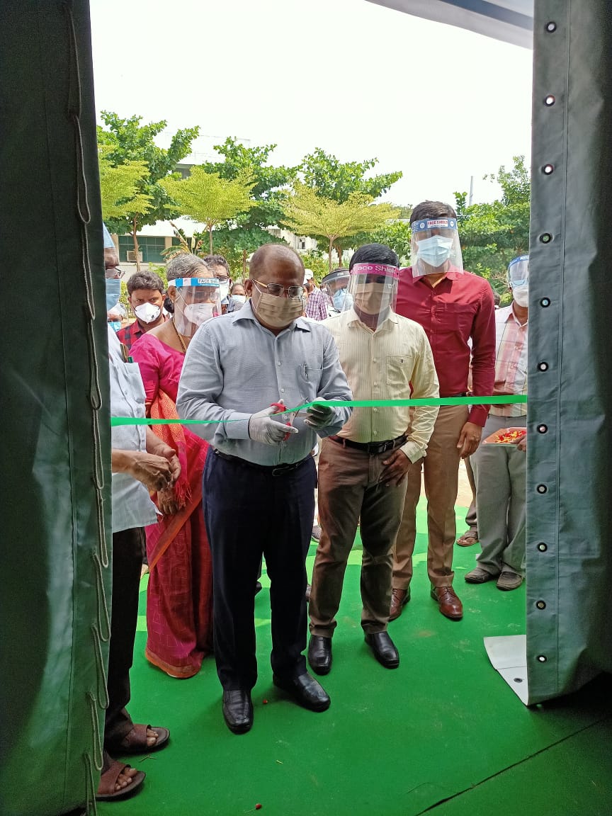 Proud to sponsor 50-bed #COVID-19 Triage center in Vijayawada. Inauguration by collector <a href="/AndhraPradeshCM/">CMO Andhra Pradesh</a>
<a href="/CGISFO/">India in San Francisco</a> <a href="/KrishnaDistrict/">Collector & District Magistrate-Krishna</a>