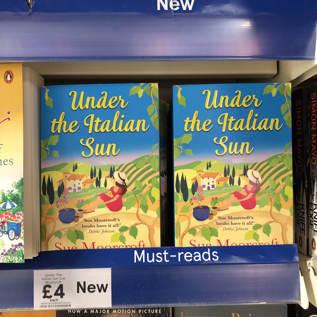 It's Publication Day!

Have I already been to check #UnderTheItalianSun's on the shelves? Well ... yes. :-)

Thanks to all at <a href="/AvonBooksUK/">Avon Books UK</a> @BFLAgency, especially <a href="/helenthehuth/">Helen Huthwaite</a> <a href="/julietpickering/">Juliet Pickering</a>, &amp; cover artist <a href="/CarrieMayArtist/">Carrie May</a> for all their fantastic work.

books2read.com/MoorcroftUTIS