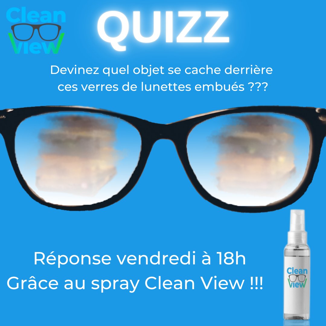 cleanviewfr's tweet photo. 3ème Quizz Clean View !!!😁 Comme les fois précédentes on attend vos meilleures propositions.

Passez une bonne journée fériée😉

A bientôt, l'équipe Clean View👓 https://t.co/szuCS6s3tR