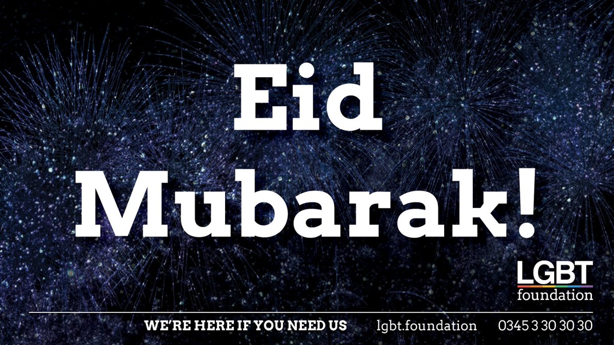 To all the amazing LGBT Muslims around the world - Eid Mubarak! 

May this special time bring peace, happiness and prosperity to you and those closest to you.

#EidMubarak