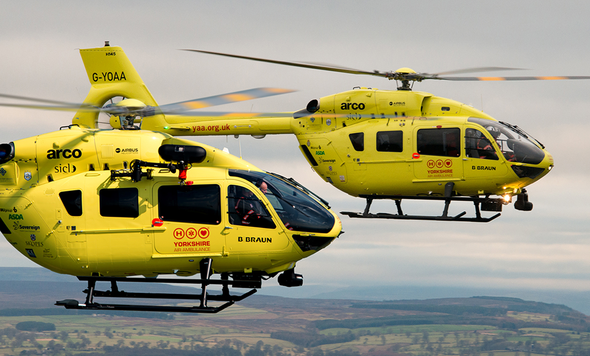 YorkshireAirAmb's tweet image. ***Important Announcement***

Yorkshire Air Ambulance are pleased to confirm the upgrade of our existing fleet of helicopters. 

Read the full story here yaa.org.uk/yorkshire-air-…

Rendering of 5 blade aircraft image supplied and copyright owned by Airbus Helicopters.