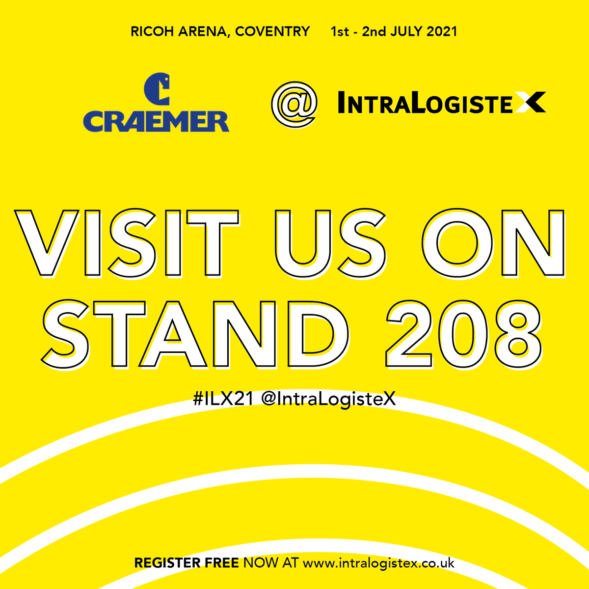 CraemerUK's tweet photo. We're excited to start planning for events again at Craemer and look forward to welcoming you to our stand 208 @IntraLogisteX soon.  Just click the link to register for free ticket... https://t.co/w5eshVBKhe 
#returnabletransitpackaging #ILX21 https://t.co/fz3N4Osdr8