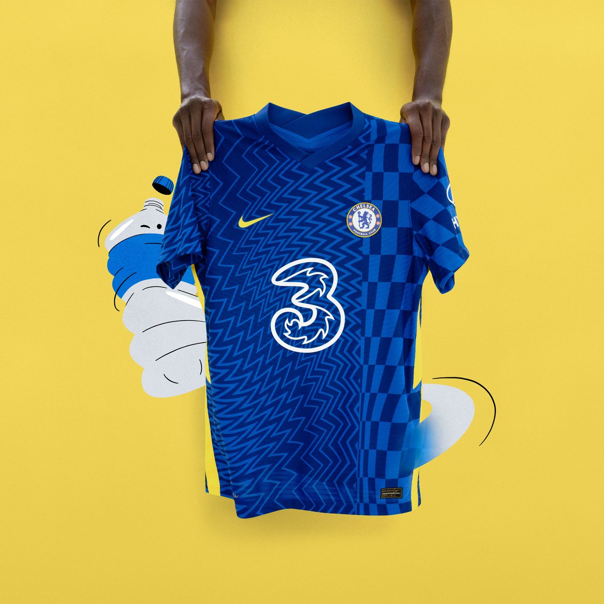 brfootball's tweet photo. Chelsea’s 2021-22 jersey revealed 👕

The men will wear it for the first time in Saturday’s FA Cup final, and the women the following day in the Champions League final 🏆 https://t.co/2jqHN98uri