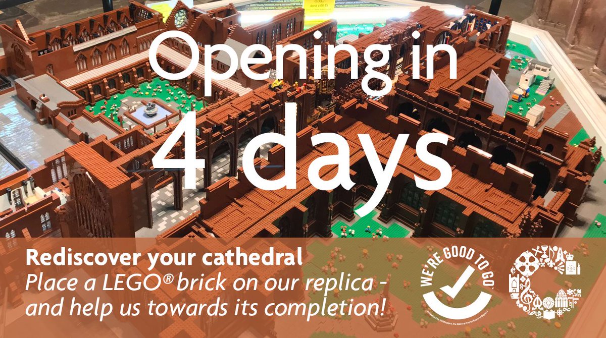 ChesterCath's tweet photo. We're looking forward to reopening on Monday 17 May - allowing you to rediscover your cathedral this summer... #WhenWillYouVisit #chester #reopening https://t.co/y6ixFLE6KC