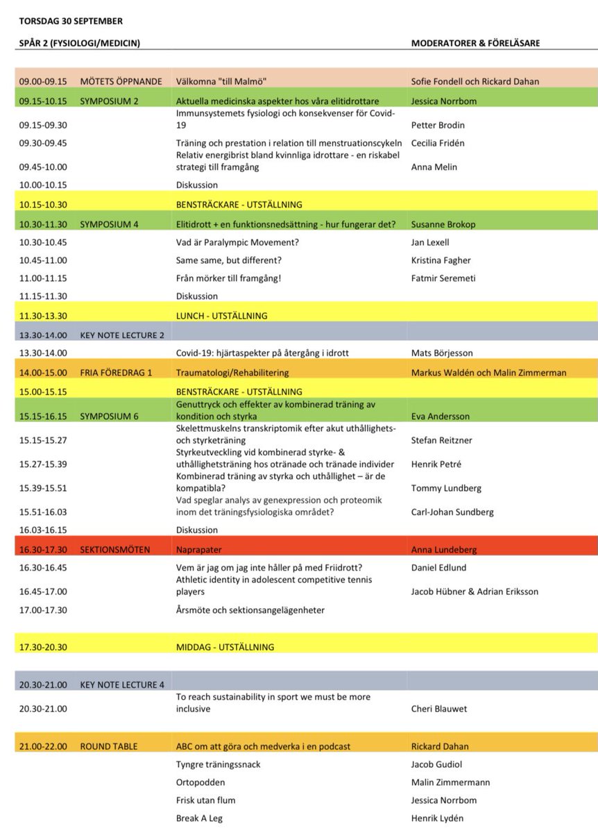 idrottsmed_2021's tweet photo. Som ni har längtat, men nu har vi ett i princip färdigt program till Höstmötet att presentera. Totalt 4 bilder, 2 spår och 2 dagar. Finns väl inget skäl att inte anmäla dig och det gör du på https://t.co/gcQNS0vhDO. RTa gärna! https://t.co/9l8RbSwK9M