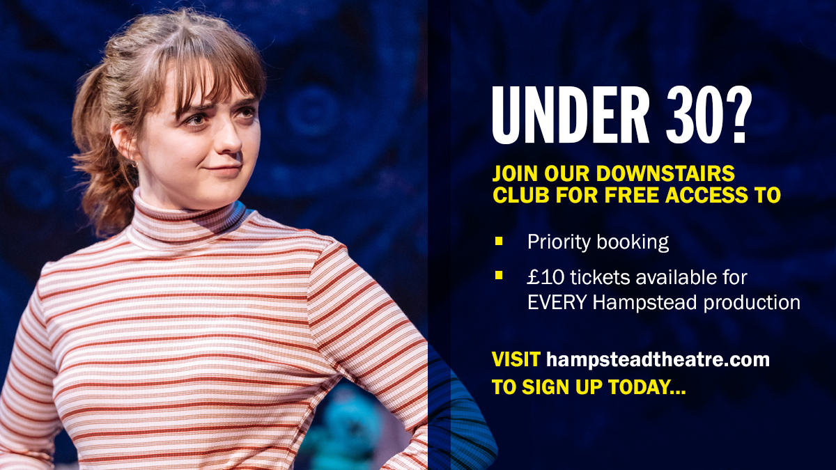 Hamps_Theatre's tweet photo. Under 30?
Join our Downstairs Club for free today for access to Priority Booking 👇
https://t.co/ieBIcMuRUp
Under 30 tickets from £10 on the Main Stage and £5 Downstairs (subject to availability).
(Pic: @MaisieWilliams in #HTIandYou 📸by Manuel Harlan) https://t.co/crd2vQxVFk