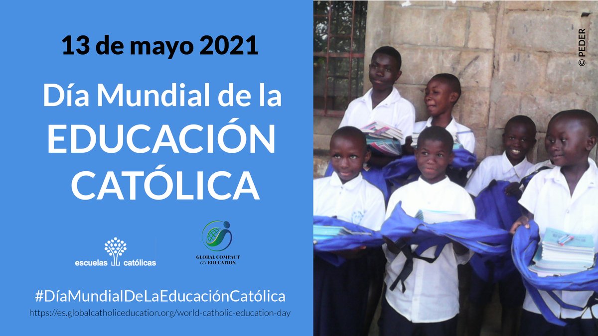 Hoy celebramos el #DíaMundialdelaEducaciónCatólica, una forma de entender la educación al servicio de los demás. 
Sintámonos orgullosos de los que somos y de lo que la Educación Católica aporta para la transformación de la sociedad. #YoSoyEscuelaCatólica