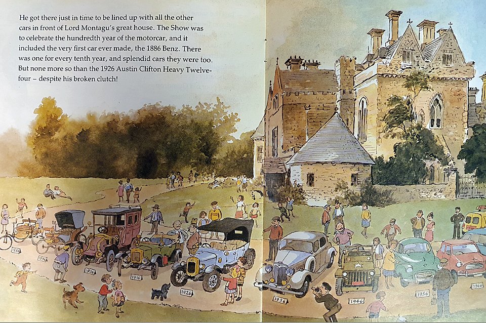 Its #NationalShareAStoryMonth. Here's one from the Museum's Reference Library, about one of our favourite cars, Gumdrop.

Gumdrop travels down to the Motor Show at Beaulieu, on the way a motorbike is stolen. Can Gumdrop catch the thieves and get to Beaulieu on time?

#NSSM2021