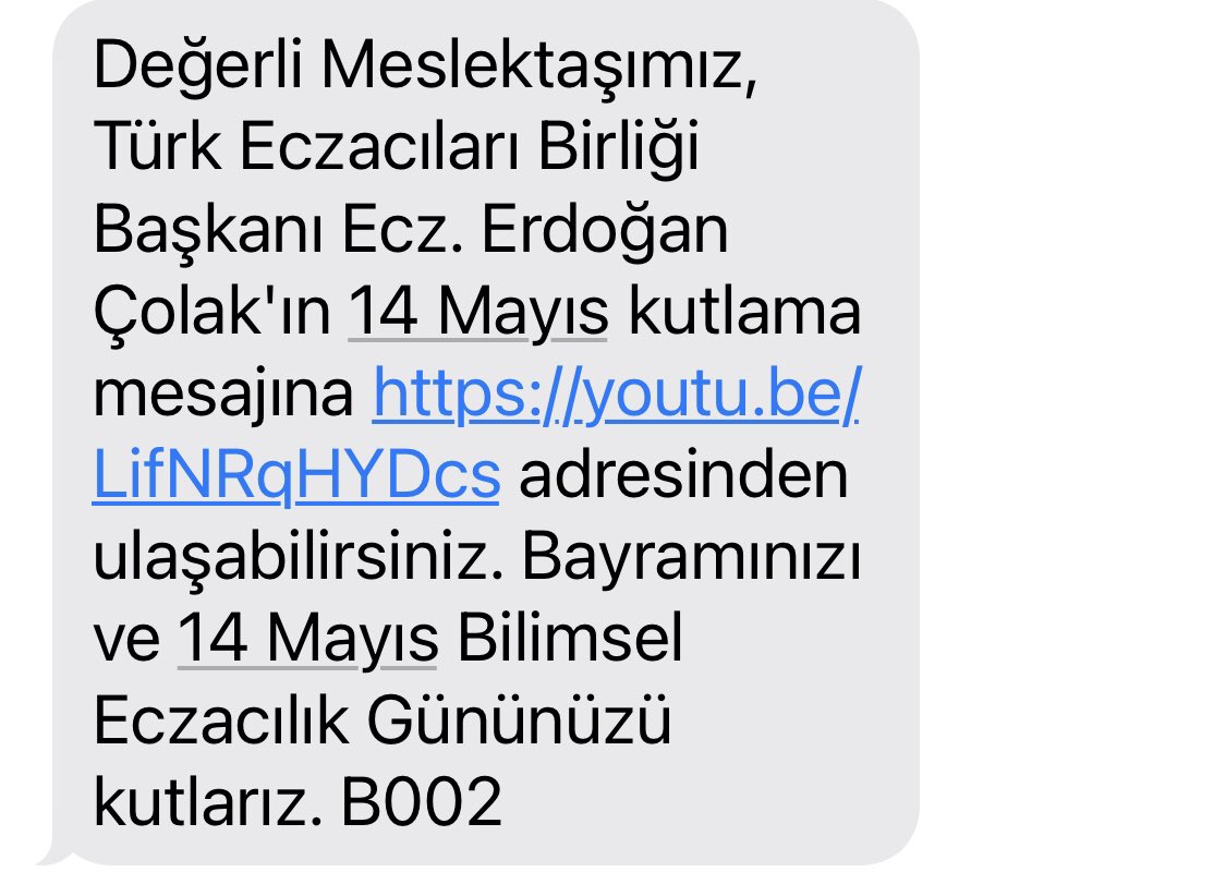 Sayın #türkeczacılarbirliği 14 mayıs yarın zahmet edip yarın bir video daha çekseydi çok meşgul başkanınız.ama boşver kim youtube a girer de mesaj dinler,bakayım başkan bayramımı nasıl kutlamış😂😂büyüklere masallar