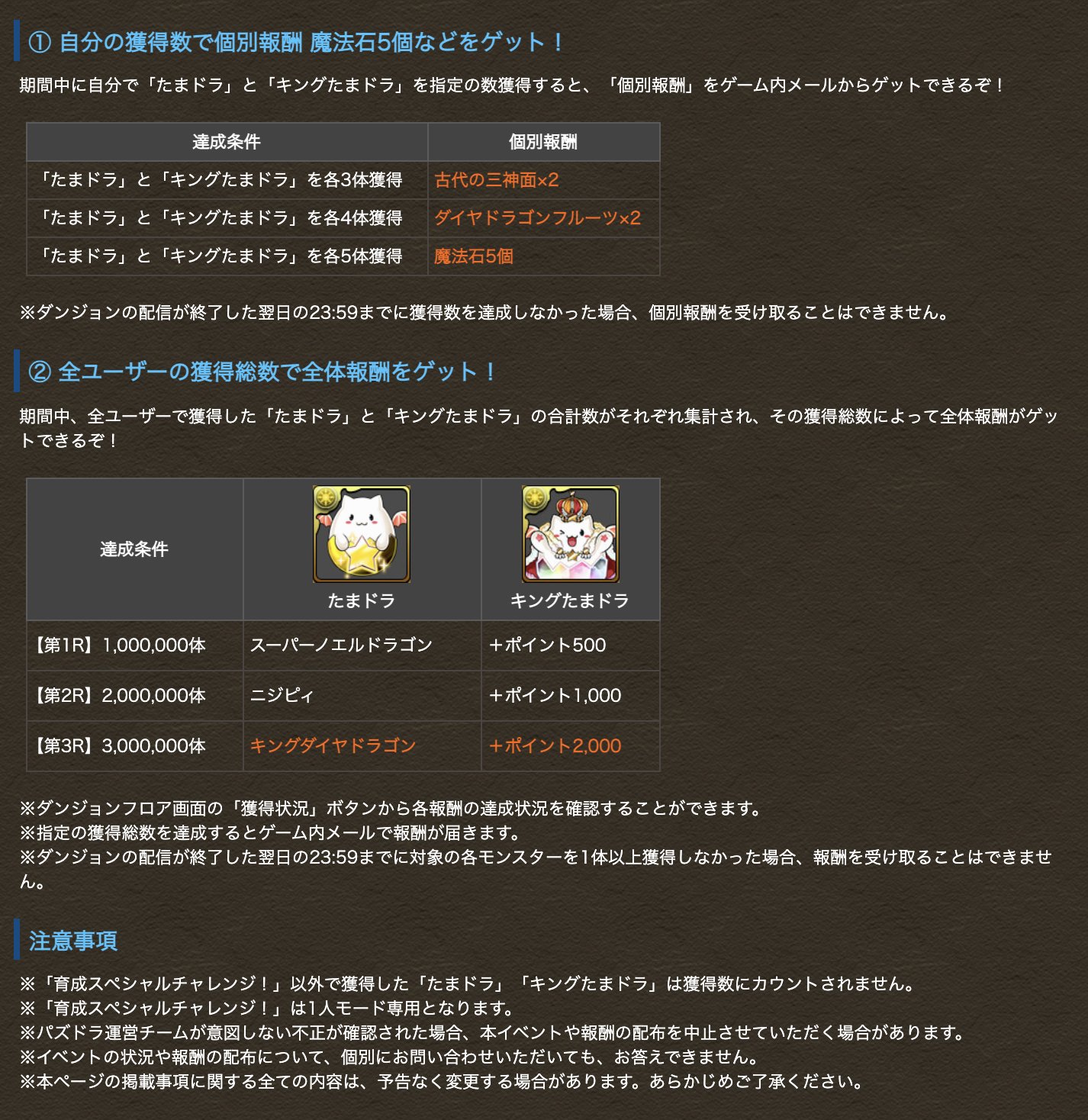 パズドラ攻略 Gamewith みんなでたまドラを集めよう 育成スペシャルチャレンジ 開催 パズドラ パズドラ攻略 Gamewith みんなでたまドラを集めよう 育成スペシャルチャレンジ 開催 パズドラ