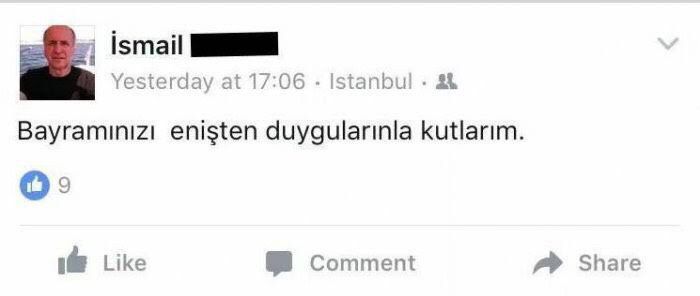 Enişten bayramlar..