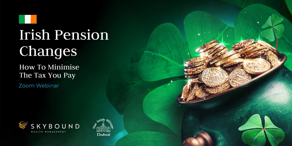 Our latest webinar, Irish Pensions Changes- How To Minimise The Tax You Pay will be held on the 24th of May. 

Click on the link below to grab your ticket via Eventbrite. Details are on our event page! 👇☘️

eventbrite.co.uk/e/irish-pensio…

#IrishPension #IrishExpat #FinancialPlanning