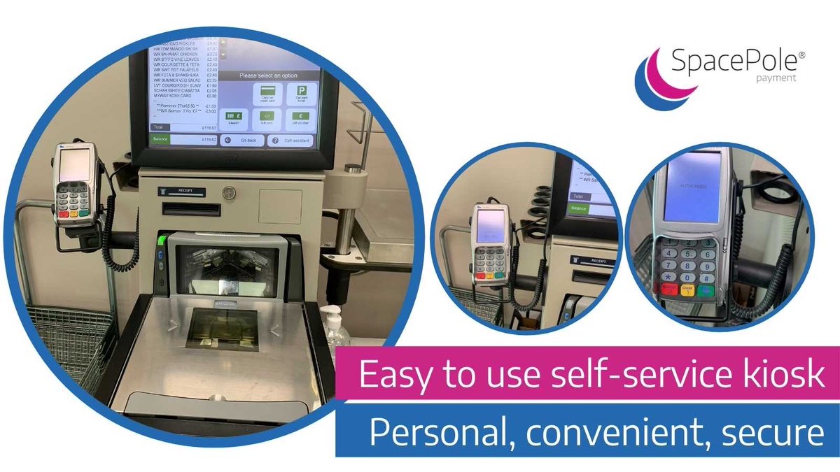 Ergonomic_Sols's tweet photo. A #selfservice checkout at a UK supermarket. Convenient &amp; easy to use. How do we know? It's a staff #SpacePole spot! Our experienced team can turn your business needs into great customer experiences, just like this one. https://t.co/zHC4d8rXQ6 #payment  #selfcheckout #grocery https://t.co/zbxDdFlxIM