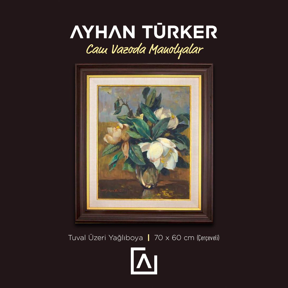 artopol_gallery's tweet photo. AYHAN TÜRKER • Cam Vazoda Manolyalar • 50x40 cm (Çerçevesiz) • 70x60 cm (Çerçeveli) • Tuval Üzeri Yağlıboya
•
Online sanat alışverişinin keyfini yaşamak için,
▶️ https://t.co/bP3vJ0gR0q ◀️
@ressam_ayhan_turker #iyibayramlar #mutlubayramlar #ramazanbayramı #loveartopol♥️ https://t.co/00IhnA1JOj