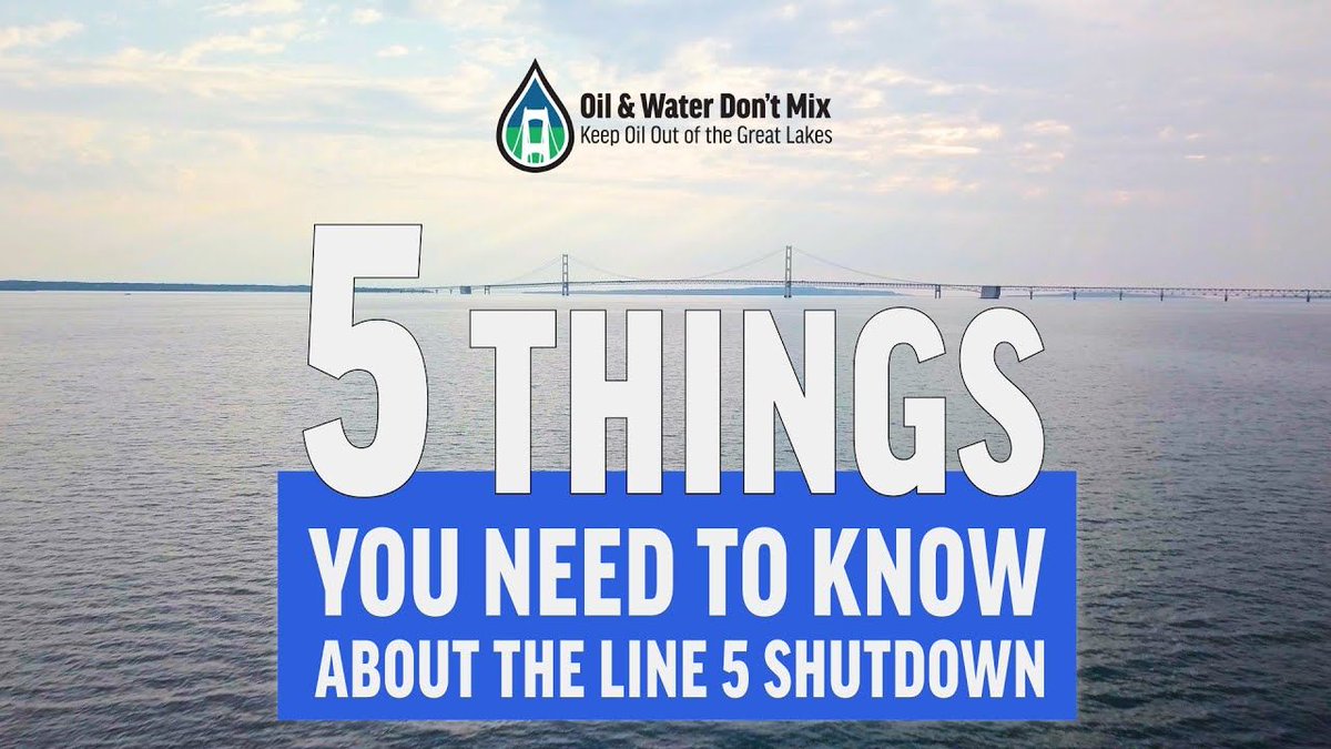 Why is the Line 5 oil pipeline being shut down? <a href="/Enbridge/">Enbridge</a> and its #tickingtimebomb are violating the agreement made with the State and endangering the Great Lakes, and all of Michigan. #EvictEnbridge 

Get the facts. WATCH: buff.ly/3ocXaIz
