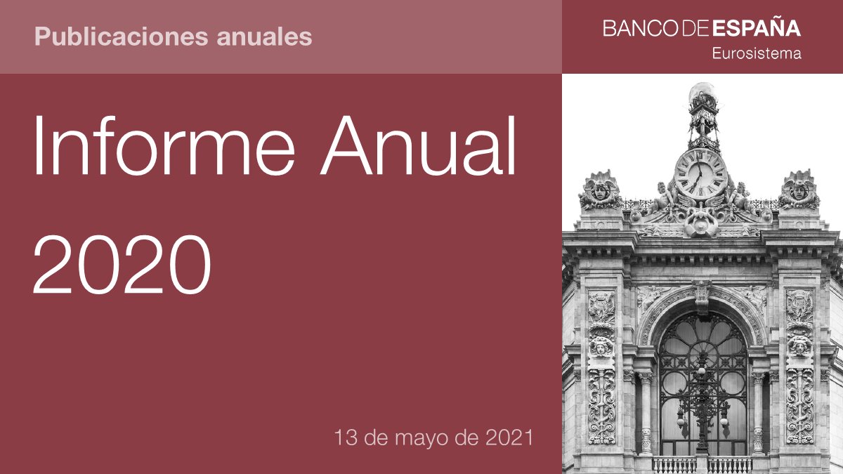 Ya está disponible en nuestra página web el #bdeInformeAnual 2020 👉 bde.es/bde/es/seccion… #bdePublicaciones
