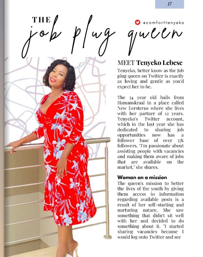 comforttenyeko's tweet photo. So big sis got a magazine feature this month please celebrate with me🎉🎉🎉

Here my feature on Director women's magazine.
Top of the morning Tenyeko!

So, we're finally live!

This is the link to the full edition - https://t.co/xiy2A0eFCE https://t.co/EZ0Ao16qOj