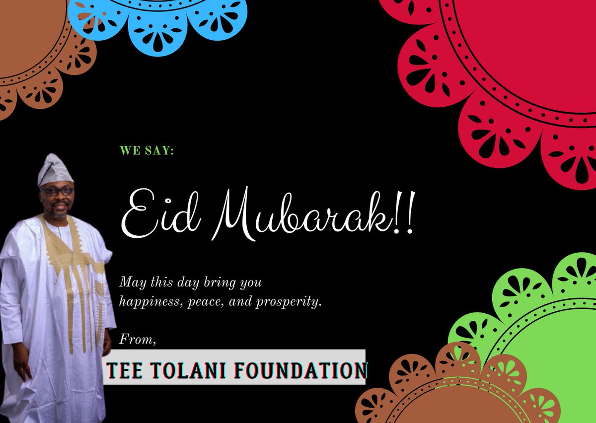 tolani_tee's tweet photo. EID MUBARAK!
 
May this season bring you happiness, joy and prosperity.
@OffaUnion @hrmobaolofa1 @RealAARahman @followKWSG https://t.co/zVuBJczzGd